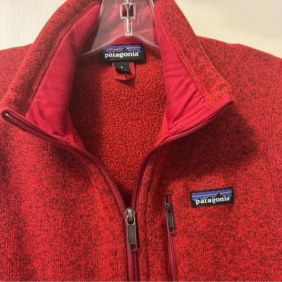 Patagonia Better Sweater Vest Red Full Zip Men's size Small Unisex - Picture 3 of 14